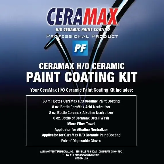 Valuguard Ceramax H/O Professional Ceramic Paint Protective Coating Kit 106 1