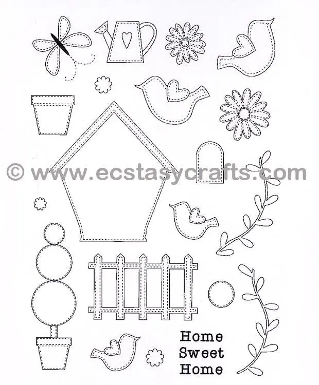 Creative Expressions Stamp - In The Garden 1