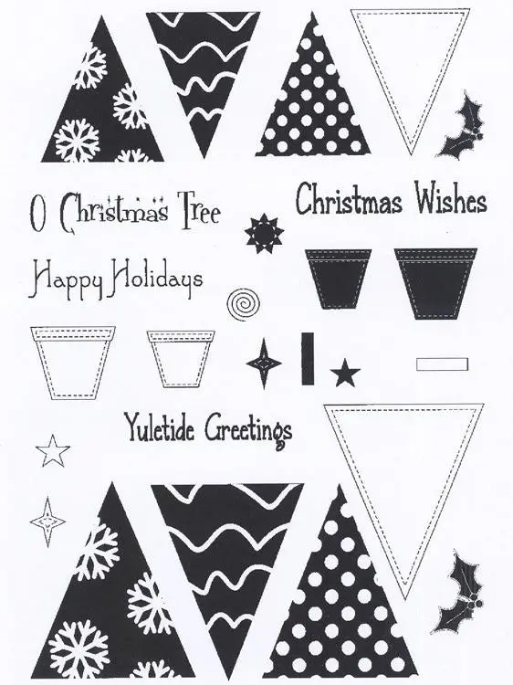 Creative Expressions - Clear Stamp Set - O Christmas Tree 1