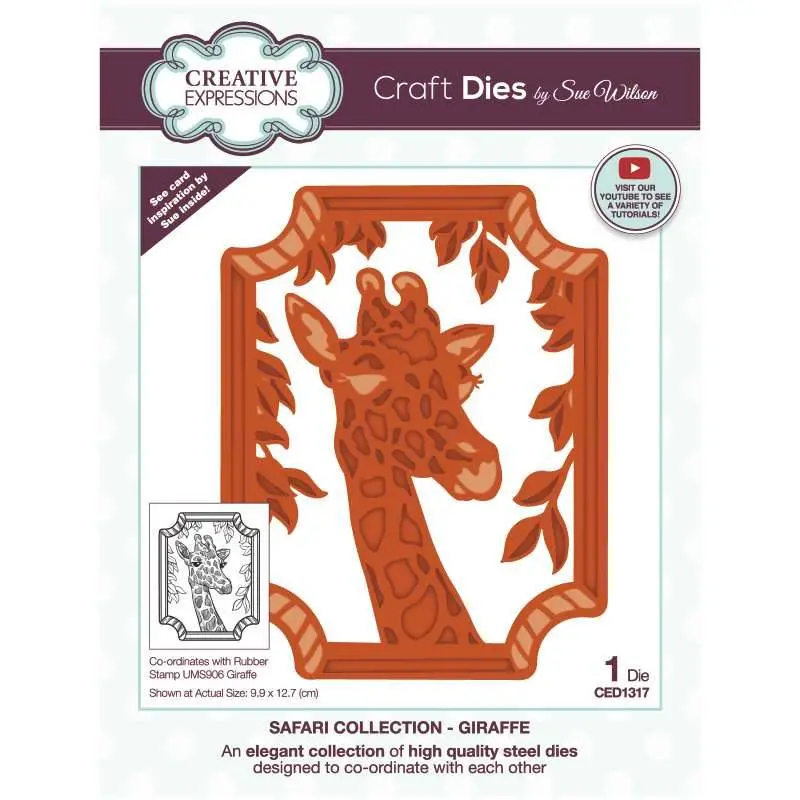 Sue Wilson Safari Collection Giraffe Craft Die 1