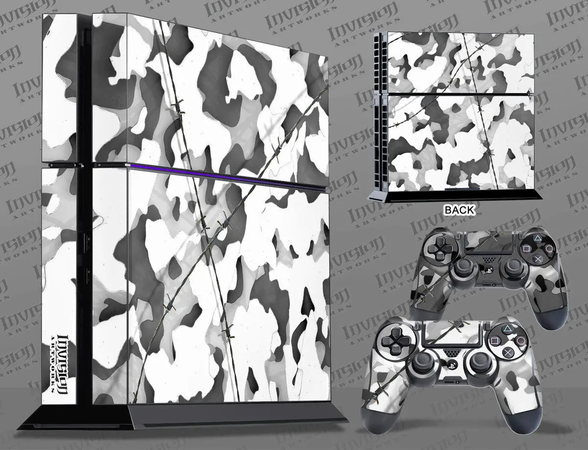 Sony Playstation 4 Graphics - Console Skin With 2 Controller Skins - Camo 1