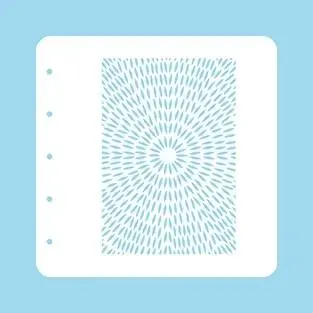 Stencil A6 For Magnetic Colour Set Stencil Burst 1