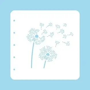 Stencil A6 For Magnetic Colour Set Stencil Dandelion 1