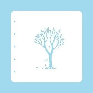 Stencil A6 For Magnetic Colour Set Stencil Tree 1