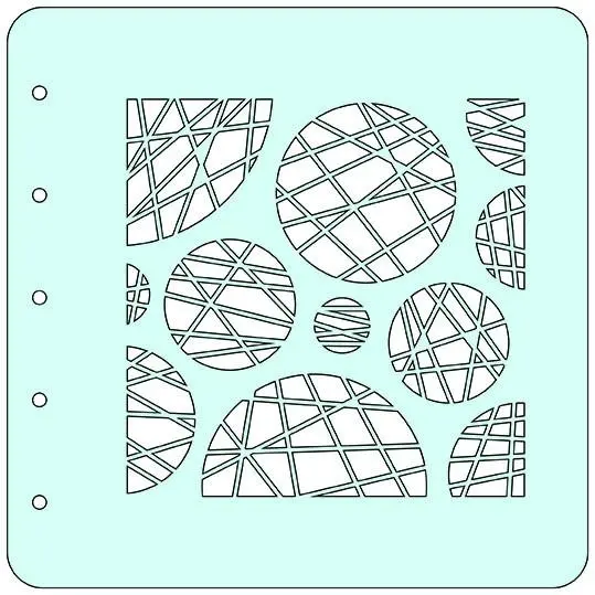 Nellie's Choice Stencil A6 For Magnetic Colour Set Circles 1