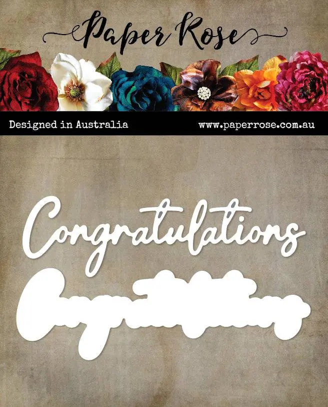 Congratulations Small Metal Cutting Die 28927 1
