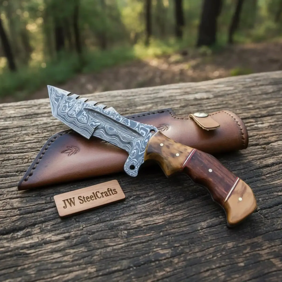 Custom Handmade Hunting Tracker Tactical Hunter Blade Survival 1