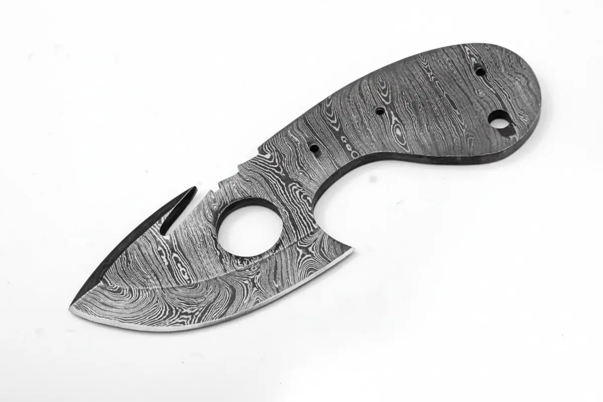 Custom Twist Damascus Steel Small Blank Blade For Skinning/ Hunting Knife Making Blank Blade 1