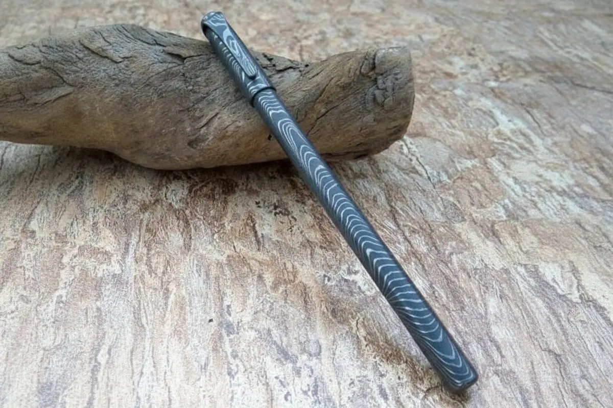Damascus Knife Handmade - 06'' Damascus Steel Ball Point De-0084 2