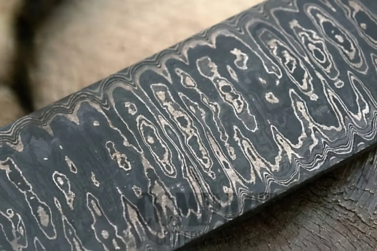 Damascus Steel 15" X 1.75" Blank Billet (Ledder) For Knife Making 1