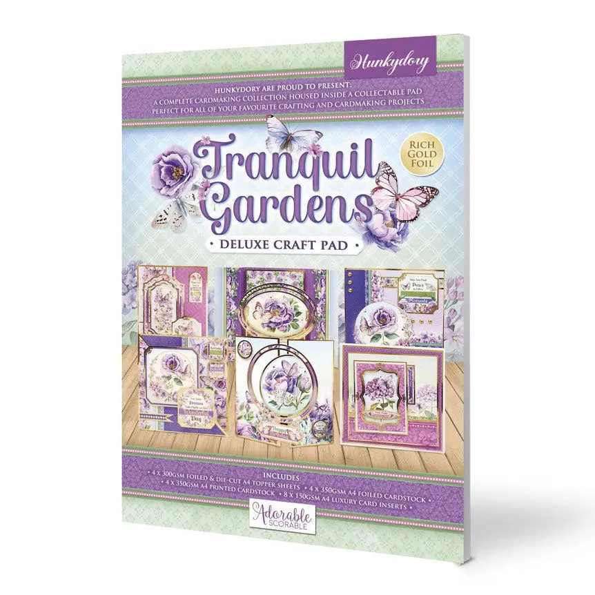 Deluxe Craft Pad - Tranquil Gardens 1