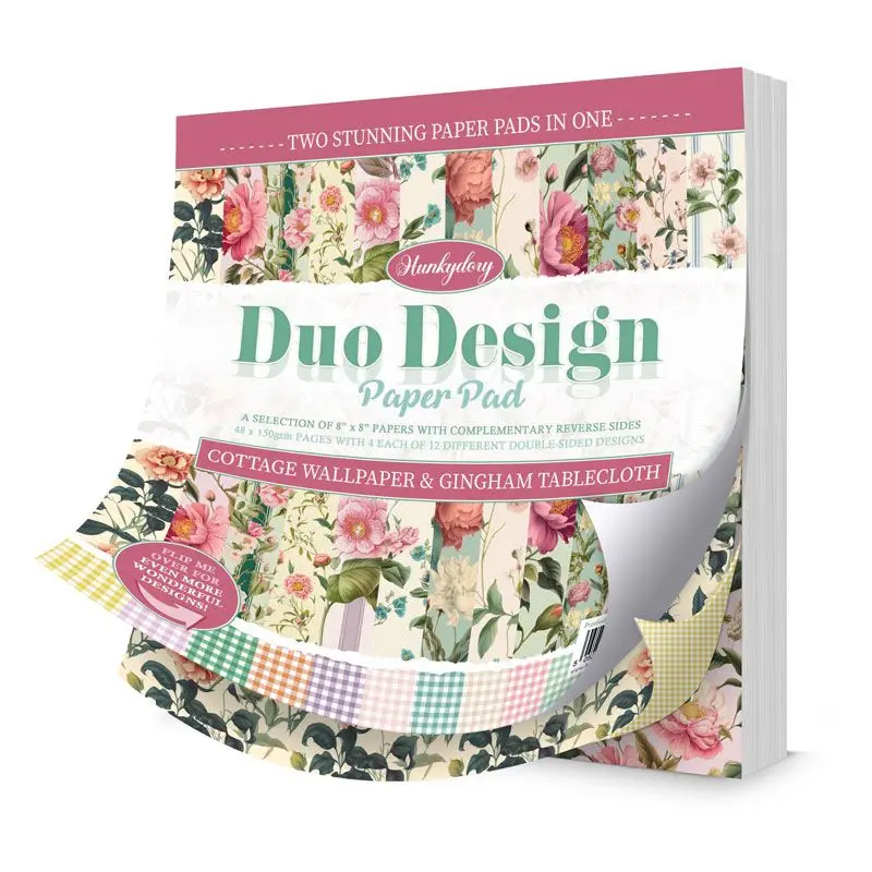 Country Wallpaper & Gingham Table Cloth Duo Design Paper Pad 1