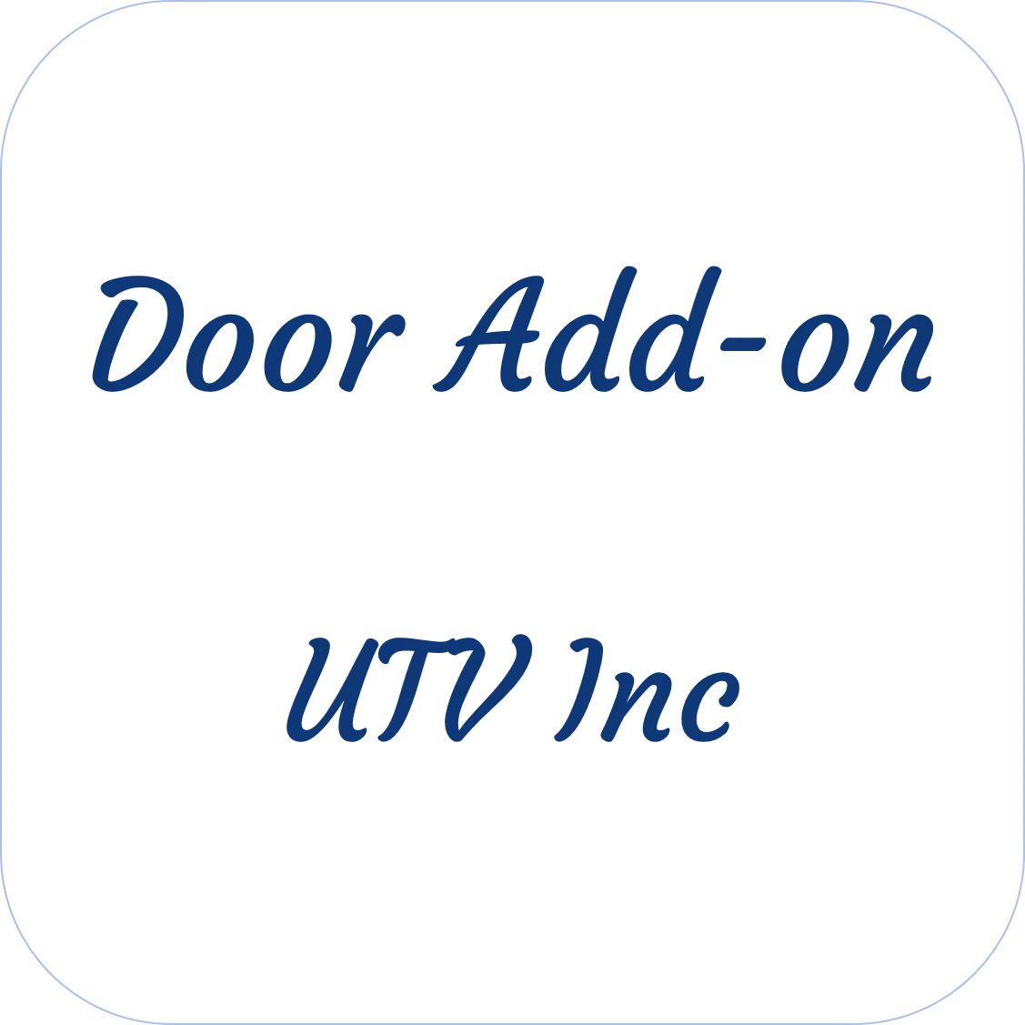 Utv Inc Door Add-On 1