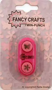 Fancy Crafts Twin Punch 2 In - 1 Butterfly/Flower 1