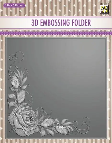 Nellie Embossing 3D Folder - Rose Corner 1