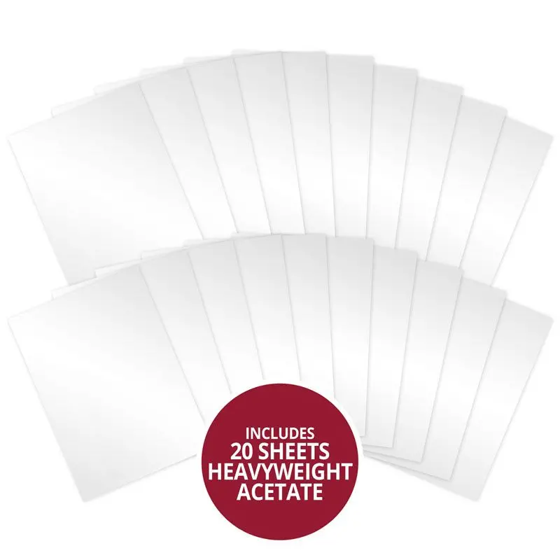 Heavyweight Clear Acetate - 220 Micron X 20 Sheets 1