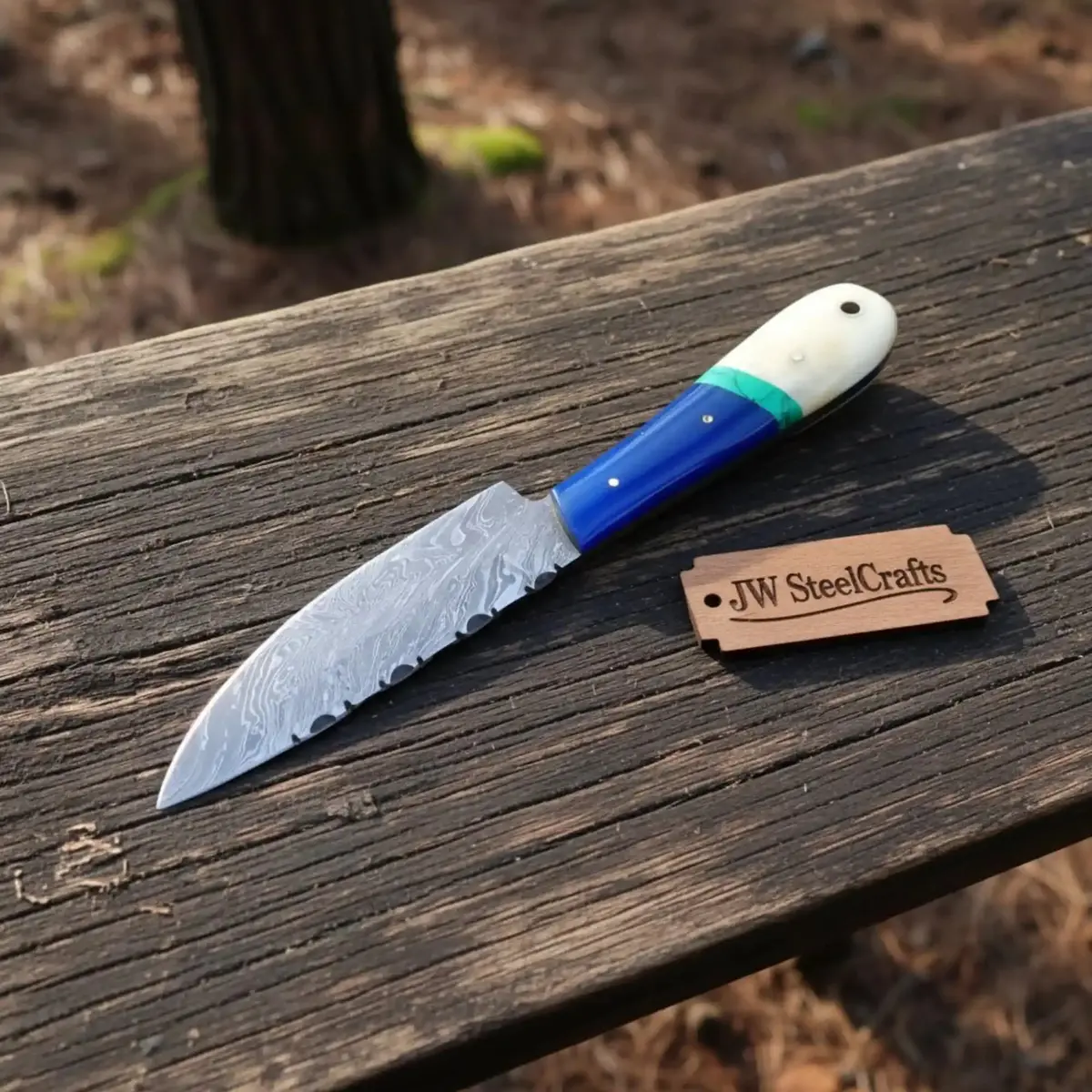Fixed Blade Hunting Skinner Knife By Jw Steelcrafts. 1
