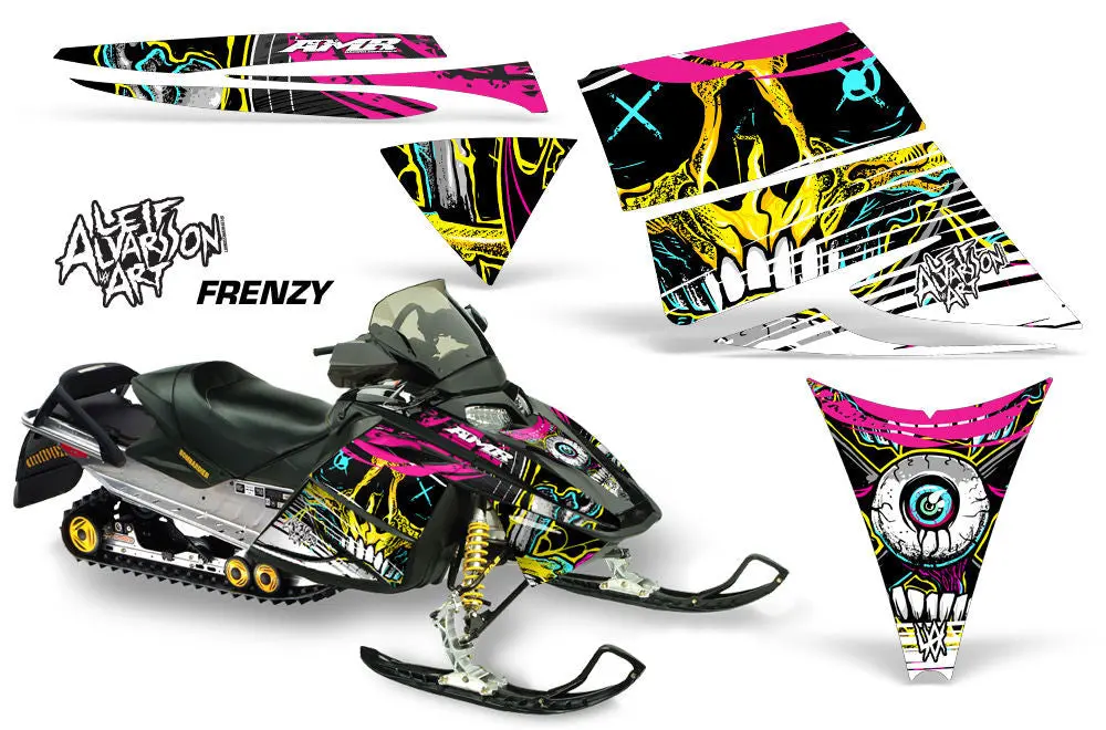 Ski Doo Rev Sled Snowmobile Graphic Wrap Kit (2003-2009) 1