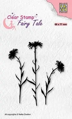 Nellie's Choice Clear Stamp Fairy Tales Flower-1 1
