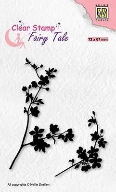 Nellie's Choice Clear Stamp Fairy Tales Blooming Branch-2 1