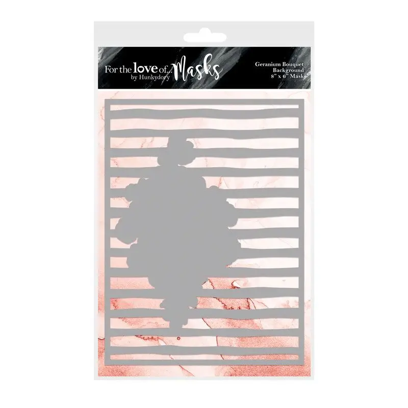 For The Love Of Masks - Geranium Bouquet Background Mask 1