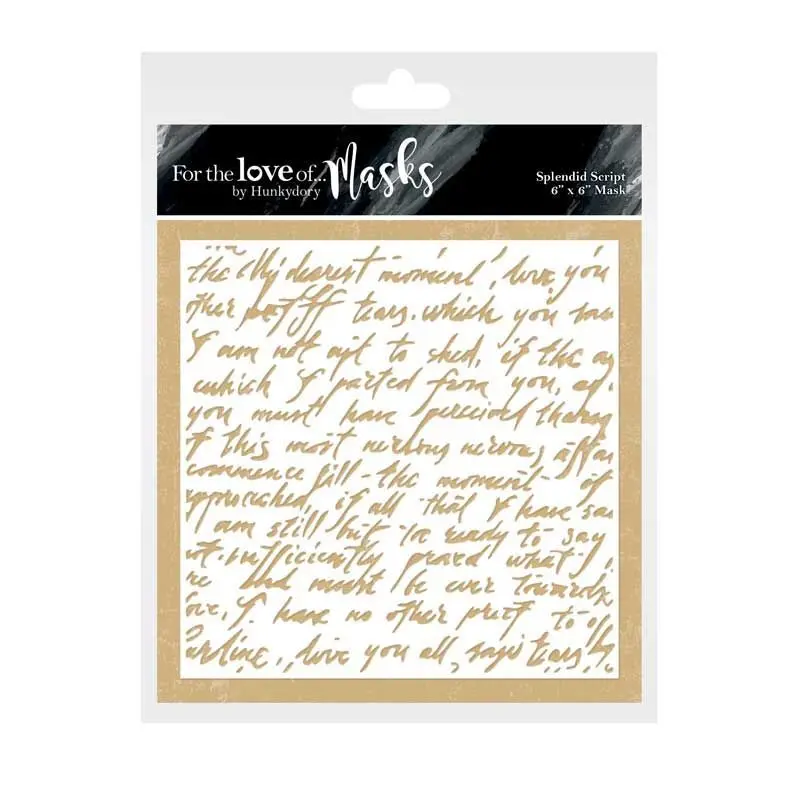For The Love Of Masks - Splendid Script 1