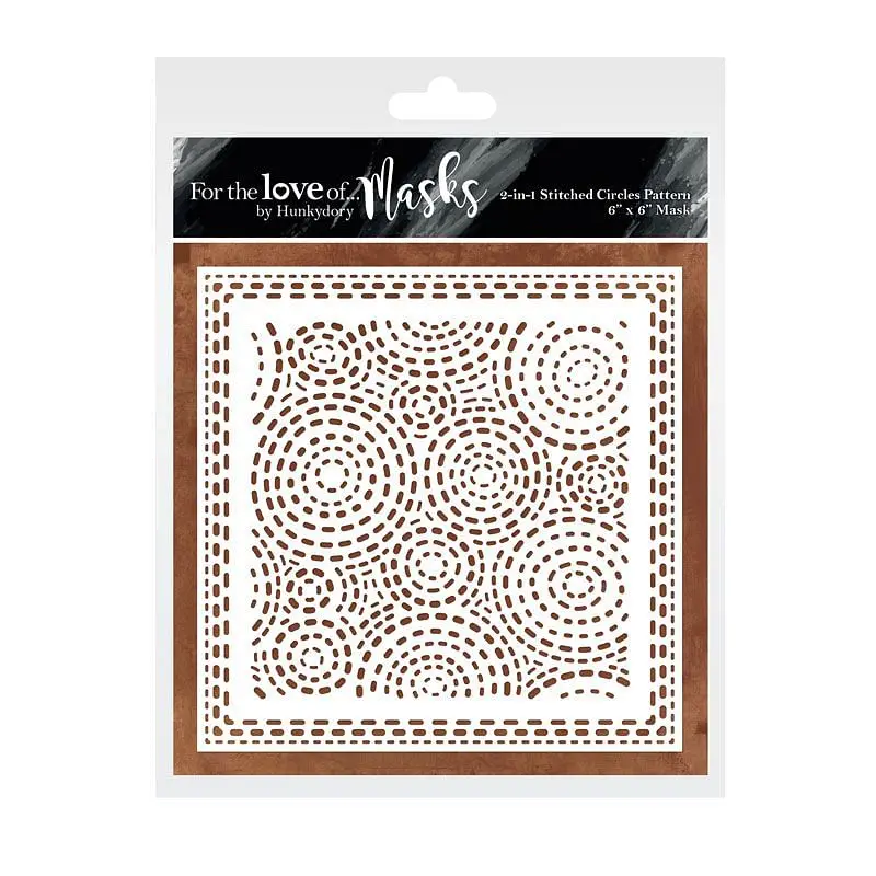 For The Love Of Masks - 2-In-1 Stitched Circles Pattern 1
