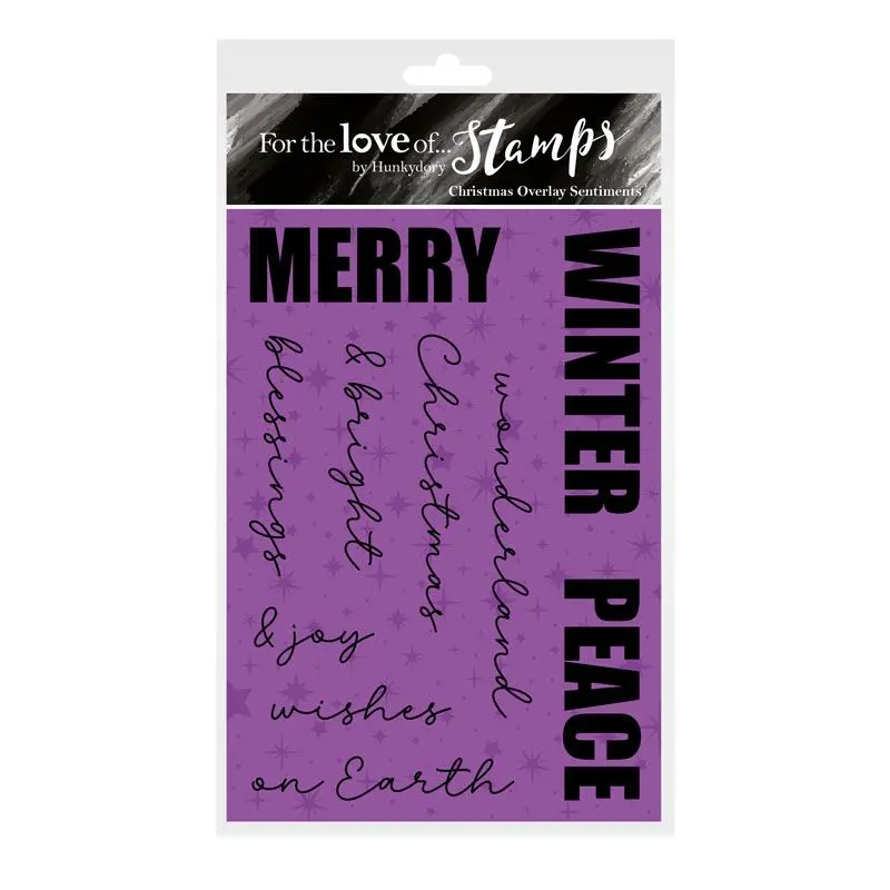 For The Love Of Stamps - Christmas Overlay Sentiments 1