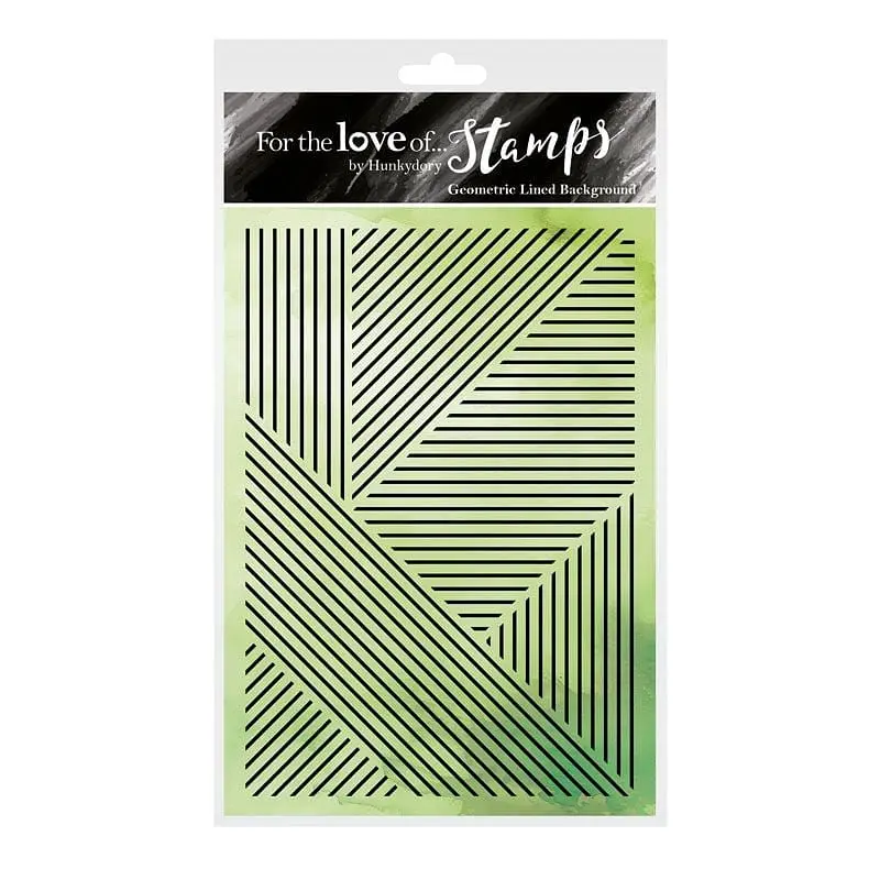 For The Love Of Stamps - Geometric Lined Background 1