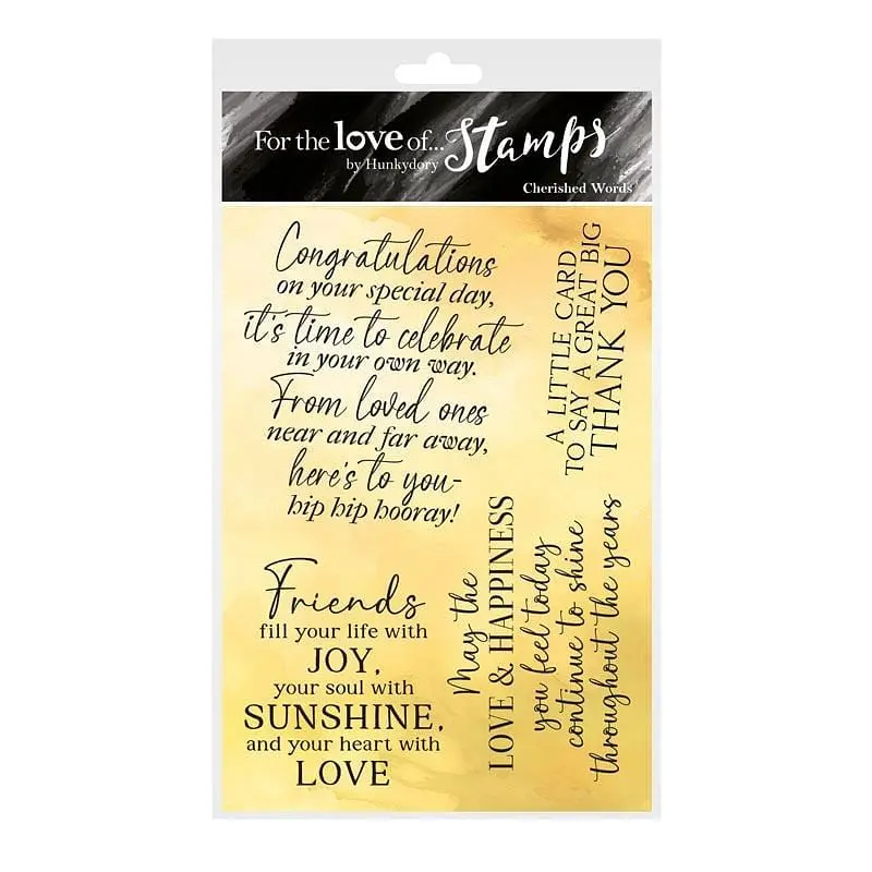 For The Love Of Stamps - Cherished Words 1