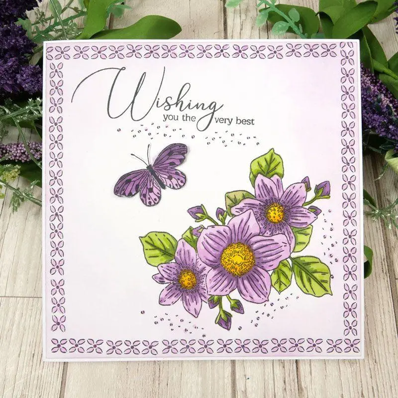 For The Love Of Stamps - Floral Favourites Snippables - Dog Rose 2