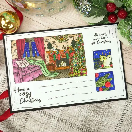 For The Love Of Stamps - Cosy Fireplace A6 Stamp Set 2