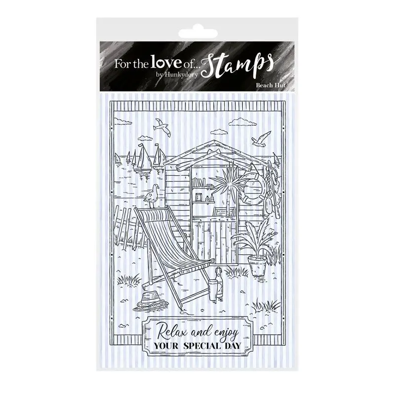 For The Love Of Stamps - Beach Hut A6 Stamp Set 1