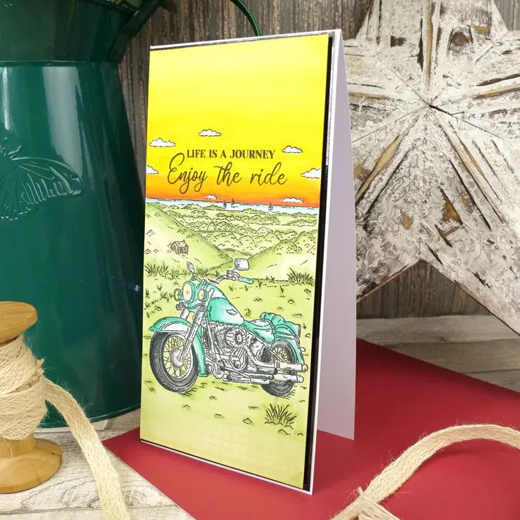 For The Love Of Stamps - Motorbike Adventure A6 Stamp Set 2