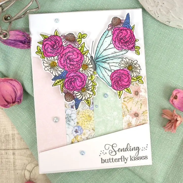 For The Love Of Stamps - Blossoming Butterfly 2