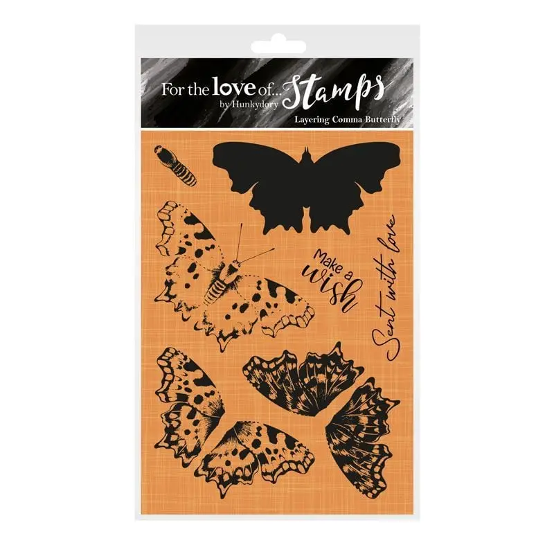 For The Love Of Stamps - Layering Comma Butterfly 1
