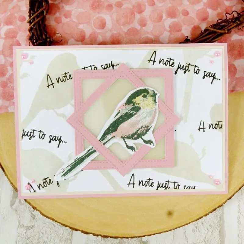For The Love Of Stamps - Layering Long-Tailed Tit 2