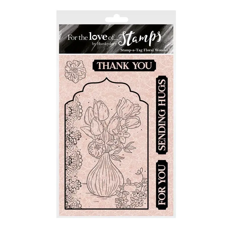 For The Love Of Stamps - Stamp-A-Tag - Floral Wonder 1