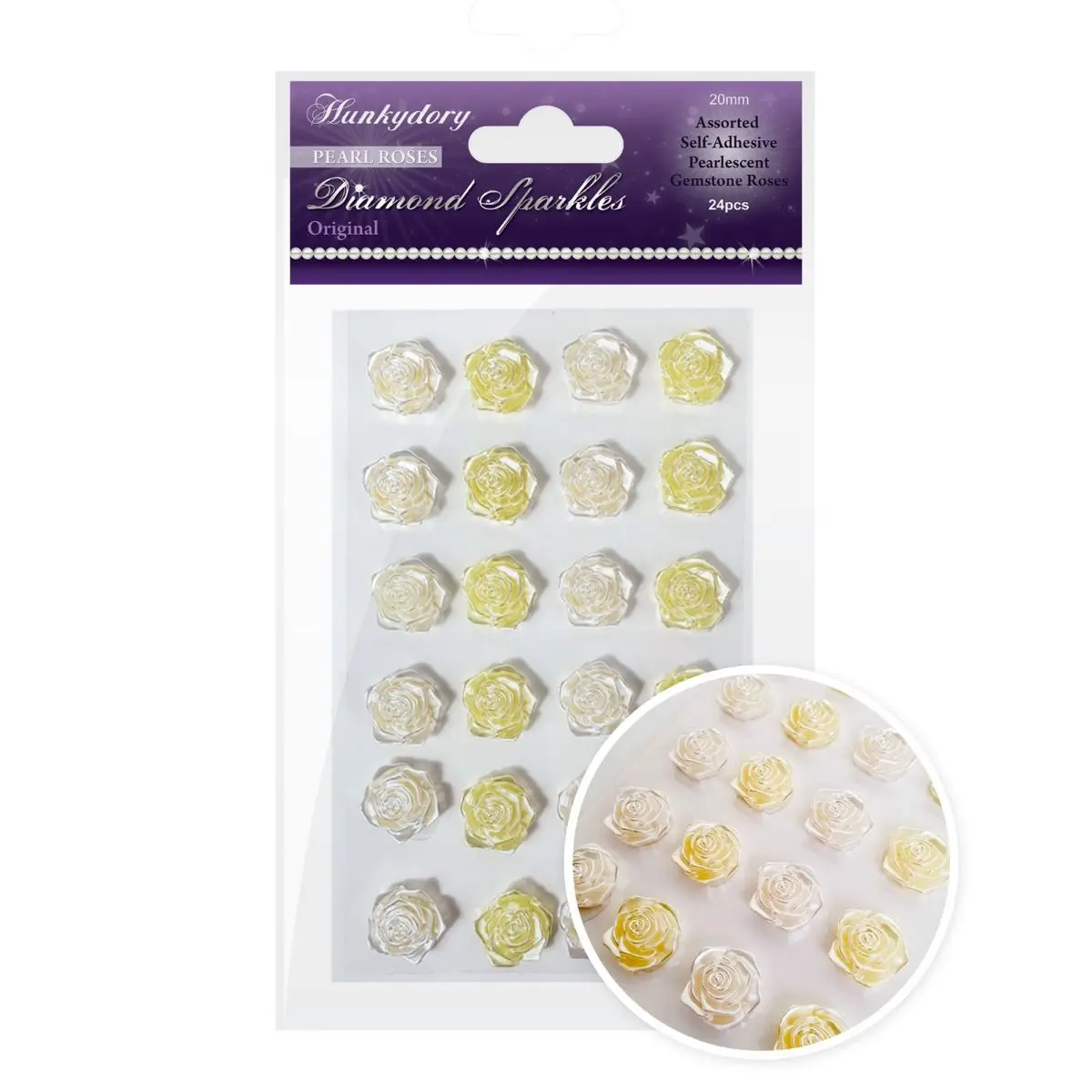 Diamond Sparkles Gemstones - Pearl Roses - Original 1