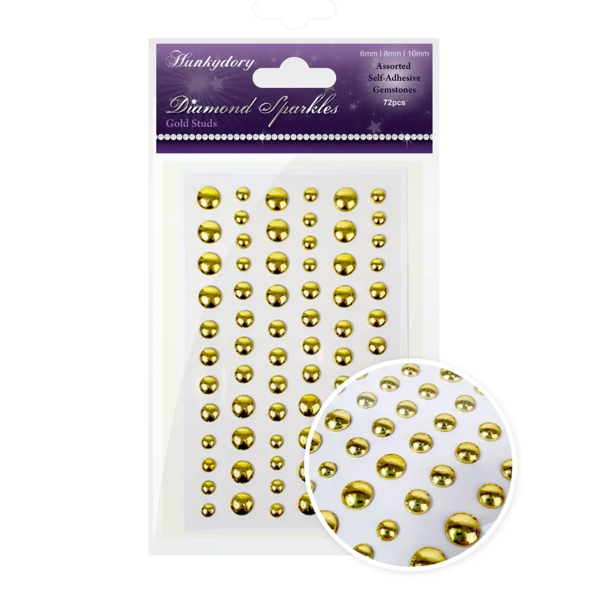 Diamond Sparkles Gemstones - Gold Studs 1
