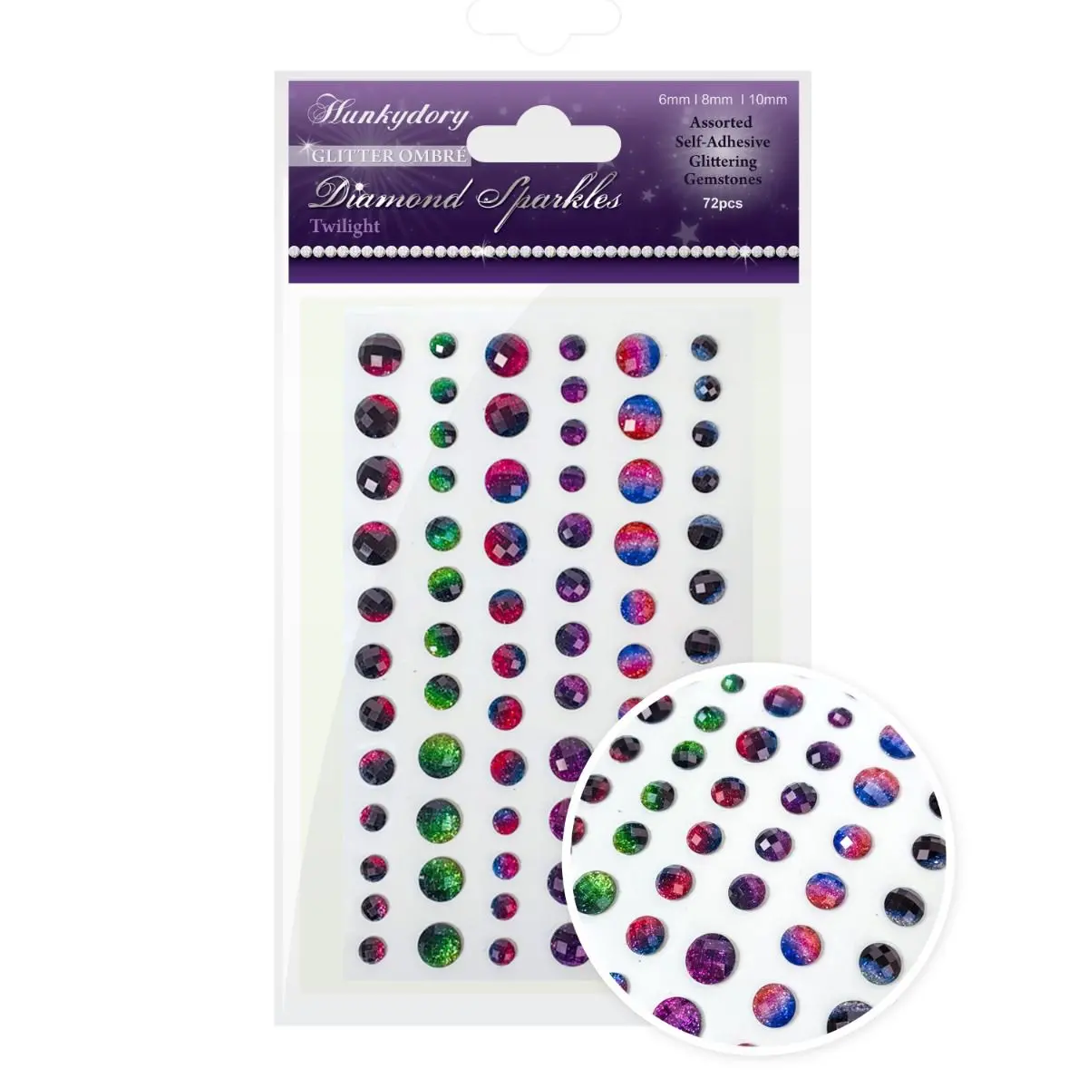 Diamond Sparkles Gemstones - Glitter Ombre - Twilight 1
