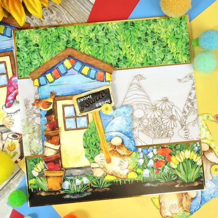 No Place Like Gnome Luxury Topper Set 2