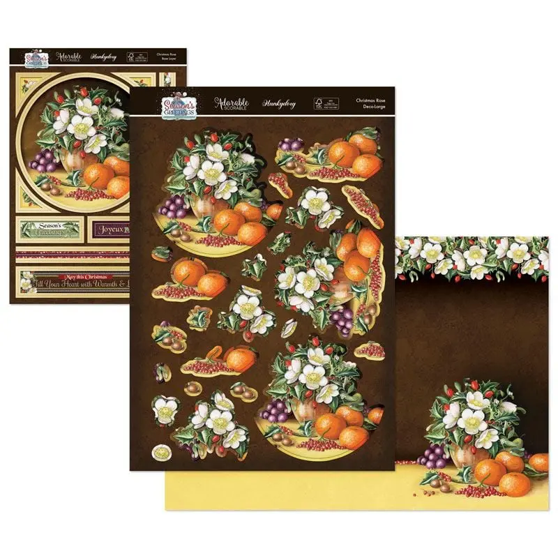 Season's Greetings Deco-Large Set - Christmas Rose 1