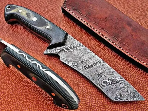 Handmade Bush-Craft Knife Damascus Steel Dk-0402 1