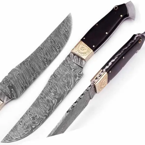 Handmade Bush Craft Knife Damascus Steel Dk-043 1