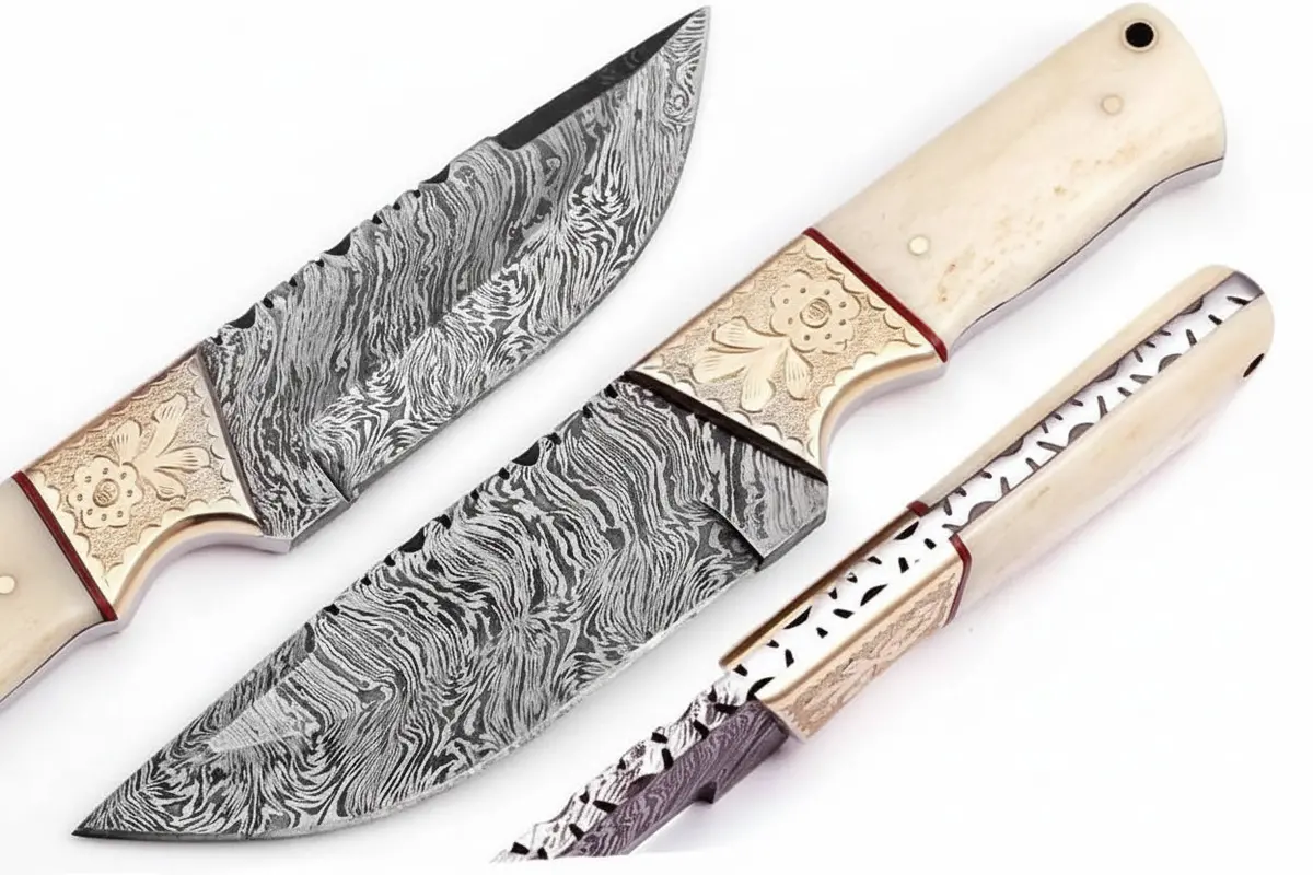 Handmade Bushcraft Knife Damascus Steel Dk-0407 1