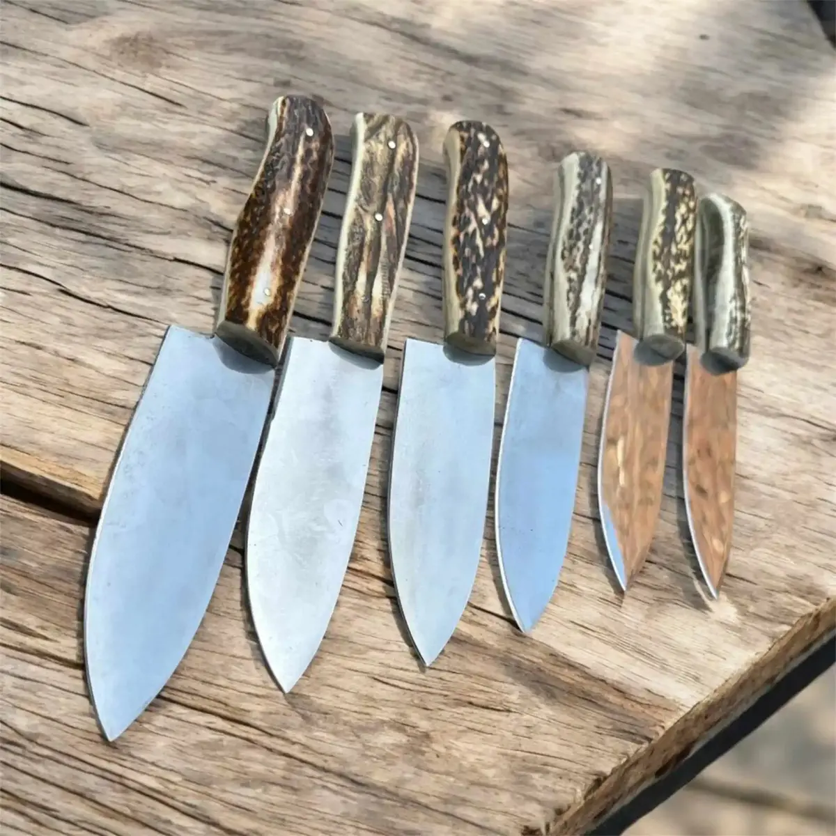 Handmade Chef Knife With Stag Antler Handle – High Carbon Steel Blade | Jw Steelcrafts 1