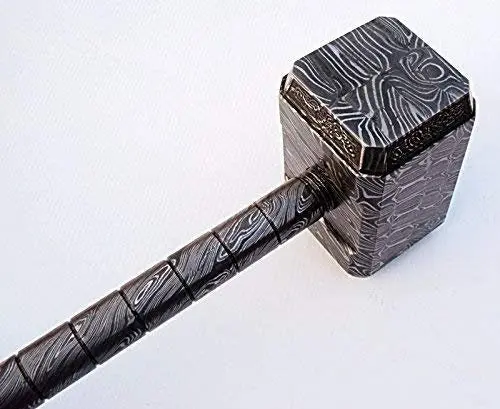 Handmade Full Damascus Steel Hammer – Great Piece Of Art Mb-0013 1