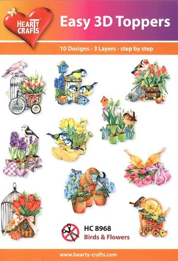 Easy 3-D - Birds & Flowers 1