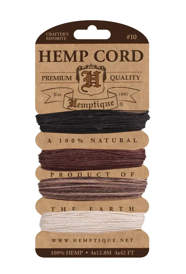 Hemptique #10 Hemp Cord Card Set 1